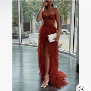 For Love And Lemons Terracotta Maxi Dress